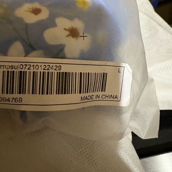 SHEIN Blue Floral Kids Romper - Picture 6 of 6